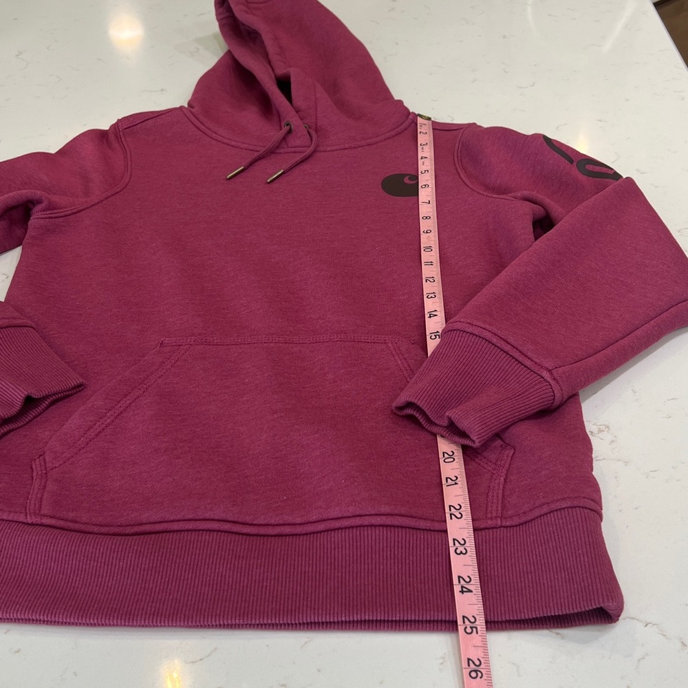 Carhartt Relaxed Fit Logo Sleeve Hoodie Sweatshirt Pink XS - Picture 10 of 11